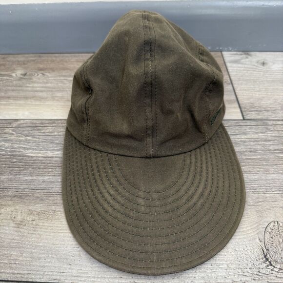 Vintage Filson Long Bill Hat Cap Canvas Duckbill Tin Cloth Fishing Hunting USA - Picture 9 of 9